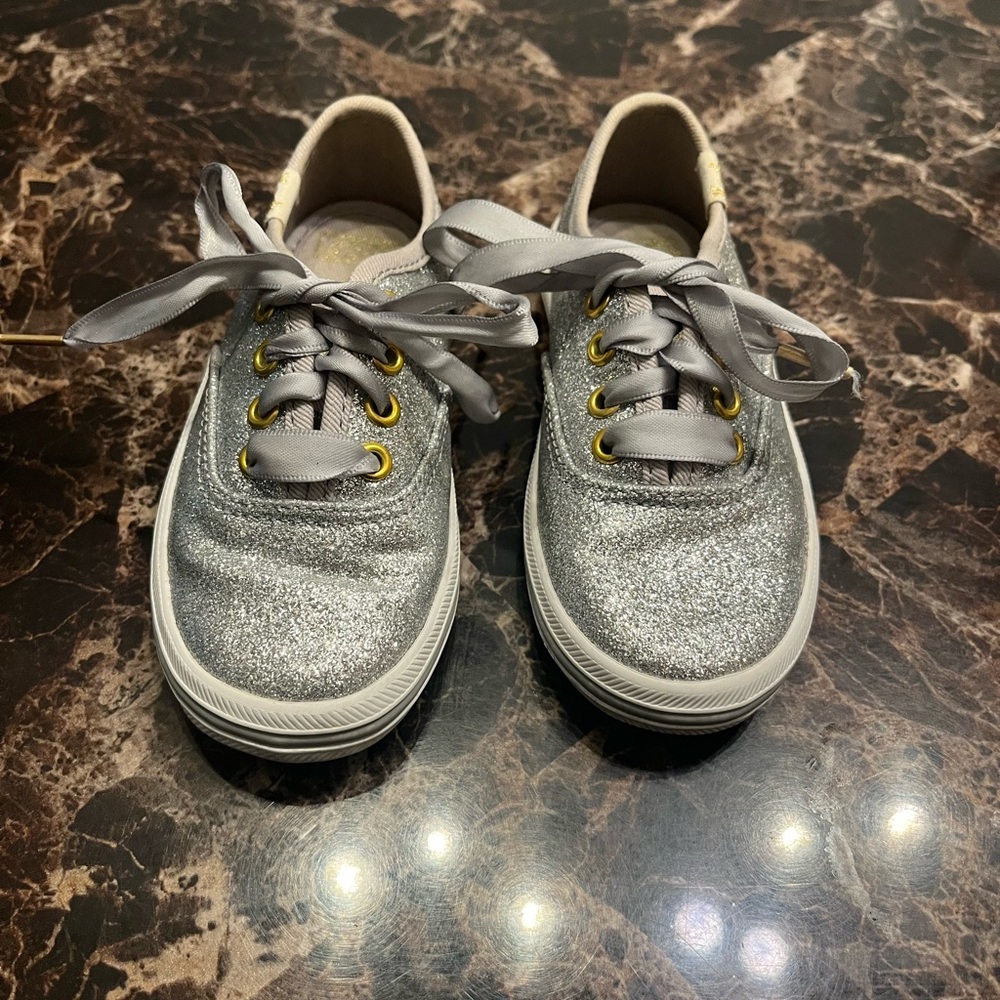 Glitter keds and Kate spade